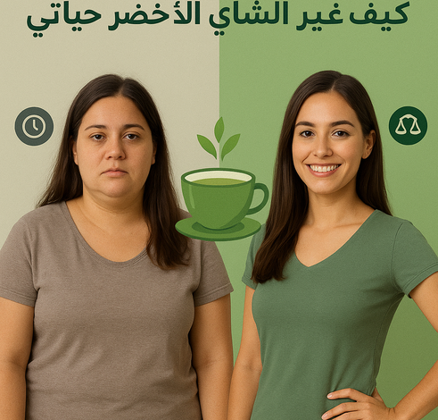تجربة قبل وبعد كيف غير الشاي الأخضر حياتي