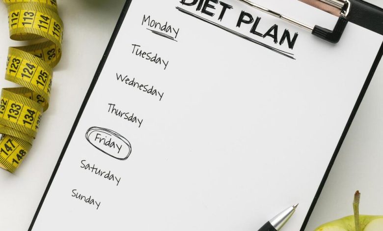 جدول أسبوعي لتثبيت الوزن بعد الرجيم